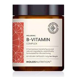 HOLOS NUTRITION B-Vitamin Complex 60 Vcaps - Complejo Vitamina B para Energía y Sistema Nervioso