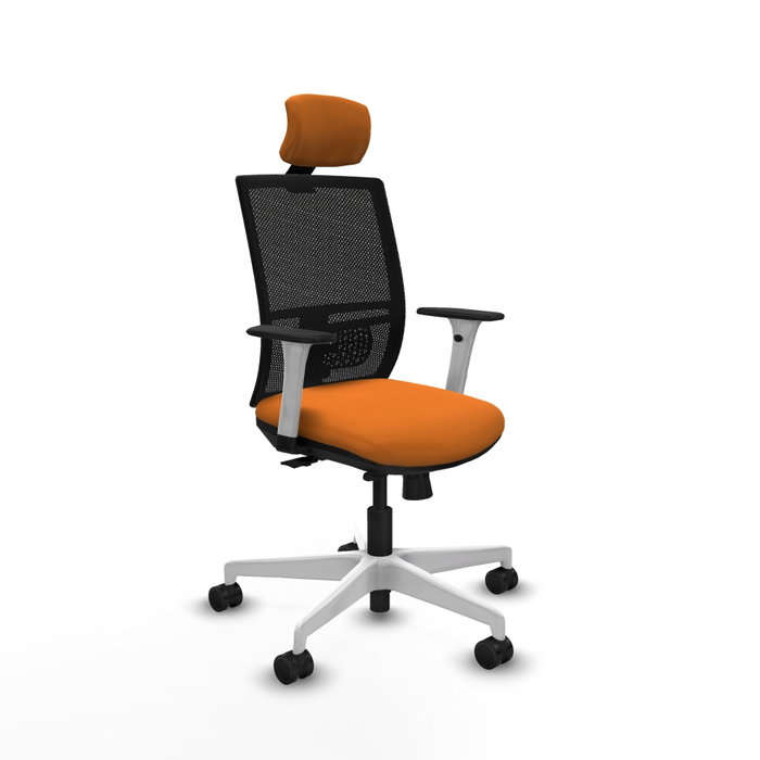 PIQUERAS Y CRESPO Silla de oficina Yunquera Naranja y Negro PIQUERAS Y CRESPO Silla de oficina Yunquera Naranja y Negro