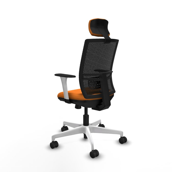 PIQUERAS Y CRESPO Silla de oficina Yunquera Naranja y Negro PIQUERAS Y CRESPO Silla de oficina Yunquera Naranja y Negro