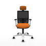 PIQUERAS Y CRESPO Silla de oficina Yunquera Naranja y Negro