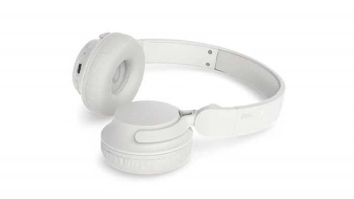 Philips TAH4500WT Auriculares Inalámbricos con Cancelación de Ruido, Blanco