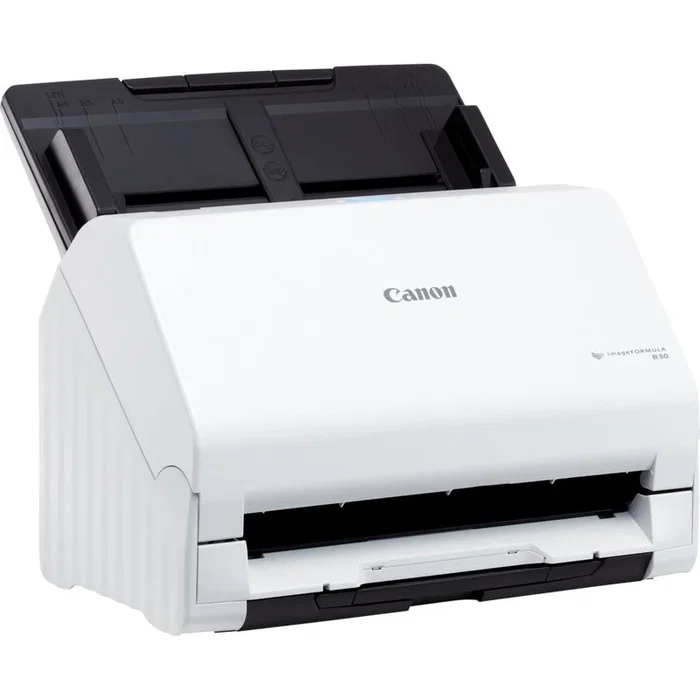 Canon Escáner de Sobremesa imageFORMULA R30 con Alimentador Automático (ADF), Escaneo Duplex 25ppm, USB, Color, 600 DPI, A4, Blanco