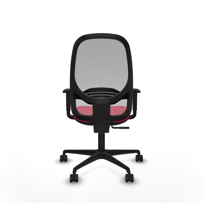 PIQUERAS Y CRESPO Silla de oficina Cilanco con mecanismo Sincro, Rojo y Gris