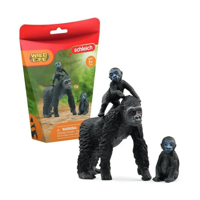 Schleich Familia de Gorillas de Plains - 42601 - Rango: Vida salvaje Schleich Familia de Gorillas de Plains - 42601 - Rango: Vida salvaje