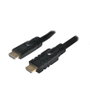 LogiLink Cable HDMI de 10 m, 4K/30 Hz, con amplificador, negro