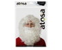 Peluca y barba larga blanca para Papá Noel