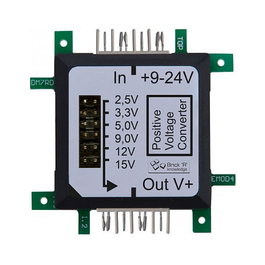 ALLNET BrickRknowledge 119215 Regulador de voltaje DC a AC, Entrada 7-24V DC, 6 salidas AC (+2.5/+3.3/+5/+9/+12/+15V, 5A/1A), Negro/Verde/Blanco