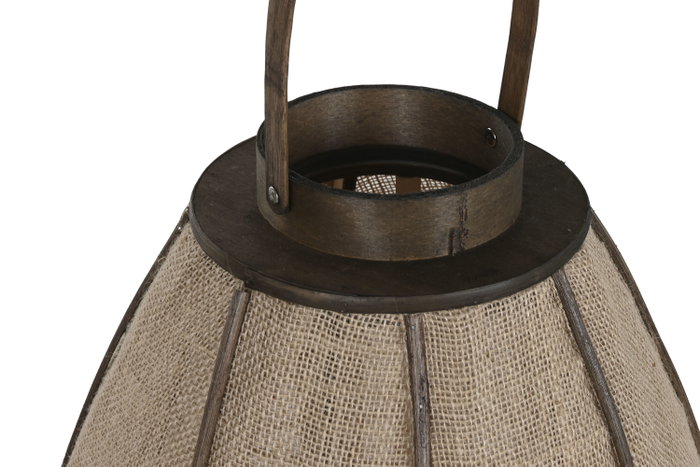 DKD Home Decor Portavelas de Yute y Bambú Natural 40x40x93 cm DKD Home Decor Portavelas de Yute y Bambú Natural 40x40x93 cm