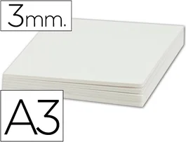 Liderpapel Cartón pluma blanco doble cara DIN A3 3mm