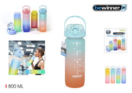 Bewinner Botella Sport Agua Multicolor 800ml (12 Unidades)