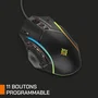 Nova Gaming Virgo Ratón de Juegos con Cable LED RGB Negro - NOV3700527313924