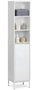 Inde Estantería Lavabo 5 Niveles con Puertas Moblekit, Mueble de Baño, Dimensiones: 30 x 30 x 160 cm, Espesor 12 mm