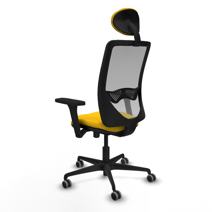 PIQUERAS Y CRESPO Silla de oficina Zulema con Mecanismo Sincro/Traslack, Amarillo y Gris PIQUERAS Y CRESPO Silla de oficina Zulema con Mecanismo Sincro/Traslack, Amarillo y Gris