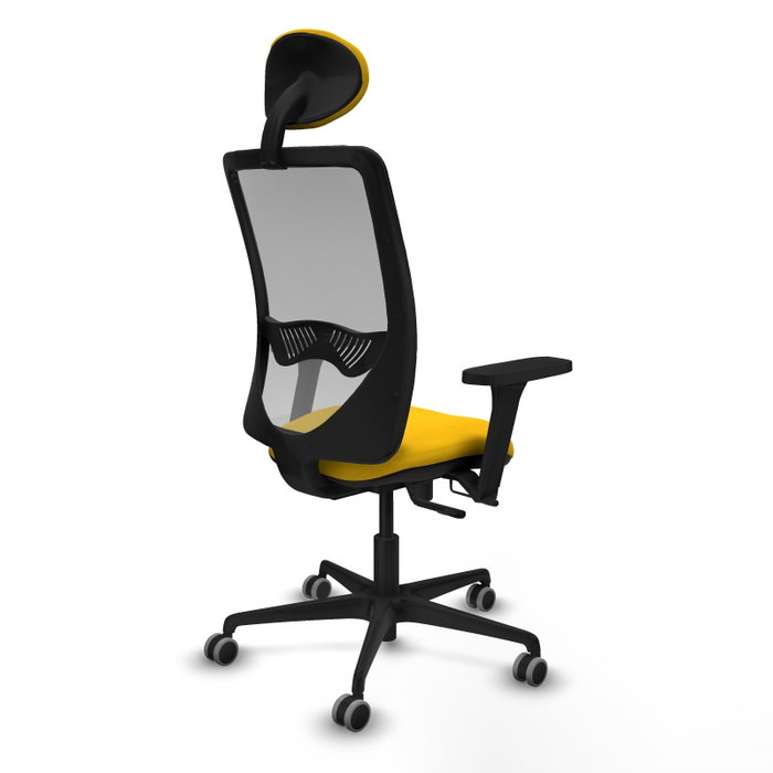PIQUERAS Y CRESPO Silla de oficina Zulema con Mecanismo Sincro/Traslack, Amarillo y Gris PIQUERAS Y CRESPO Silla de oficina Zulema con Mecanismo Sincro/Traslack, Amarillo y Gris