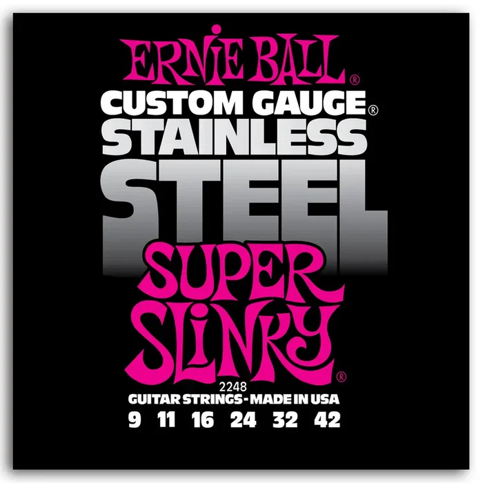 Ernieball Eléctrica Slinky S. Steel Super 9-42 Ernieball Juego Cuerdas Guitarra Ernieball Eléctrica Slinky S. Steel Super 9-42 Ernieball Juego Cuerdas Guitarra