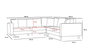 Atelier Del Sofa Sofá Esquinero Berlin Cream, Gold