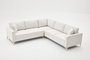Atelier Del Sofa Sofá Esquinero Berlin Cream, Gold