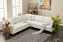 Atelier Del Sofa Sofá Esquinero Berlin Cream, Gold