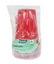 Algon Set de 10 Vasos Bicolor Rojo y Blanco, 450 ml, Dimensiones: 9.3 cm de Ancho x 12 cm de Alto (18 Unidades)