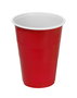 Algon Set de 10 Vasos Bicolor Rojo y Blanco, 450 ml, Dimensiones: 9.3 cm de Ancho x 12 cm de Alto (18 Unidades)