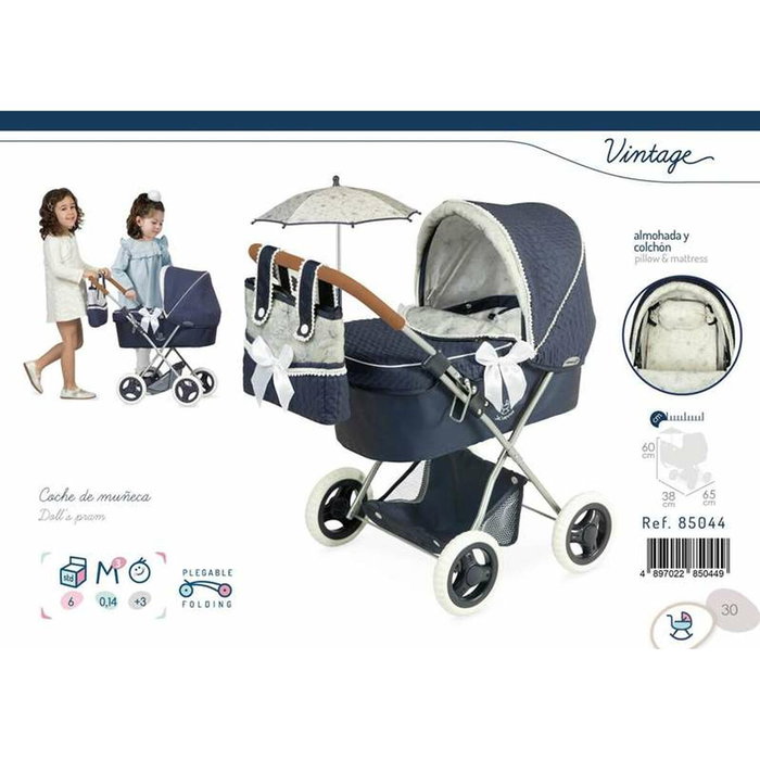 Decuevas Coche de Muñeca Plegable Vintage con Sombrilla Decuevas Coche de Muñeca Plegable Vintage con Sombrilla