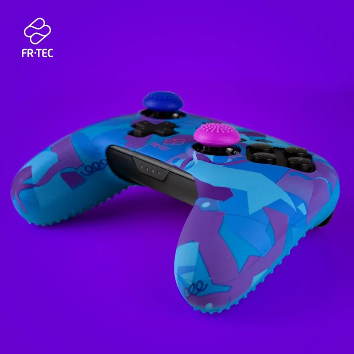 Blade Gaming FT1052 Estuche de Silicona para Nintendo Switch Pro Controller Custom Kit - Azul y Púrpura