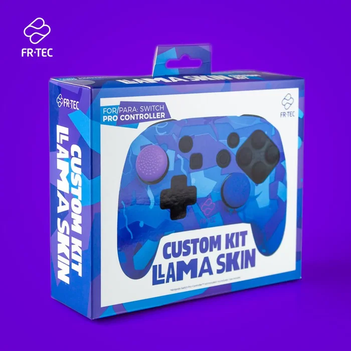 Blade Gaming FT1052 Estuche de Silicona para Nintendo Switch Pro Controller Custom Kit - Azul y Púrpura