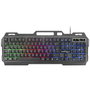 Mars Gaming MK120PT Teclado Gaming FRGB Aluminio Antighosting Soporte Smartphone Gris y Negro Idioma Portugués