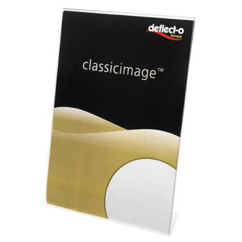 Deflecto 480801 Expositor de Sobremesa en Forma L Poliestireno Vertical 60x90 mm Deflecto 480801 Expositor de Sobremesa en Forma L Poliestireno Vertical 60x90 mm