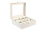 DKD Home Decor Caja para Relojes Lila con Cristal para 8 Relojes