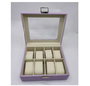 DKD Home Decor Relojero Romantico Lila 20 x 9 x 23 cm (2 Unidades)
