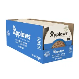 Applaws Comida Húmeda para Gatos Tarrina Atún y Cangrejo 10x60 gr