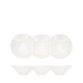 Summa Bol Triple Marfil (Set de 6) de Porcelana 27x11 cm
