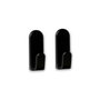 Inofix Colgador adhesivo Taga negro, 2 uds
