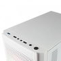 Mars Gaming MC300W Caja de Ordenador Micro-ATX White con Cristal Templado, 3 Ventiladores FRGB, Gestión de Cableado