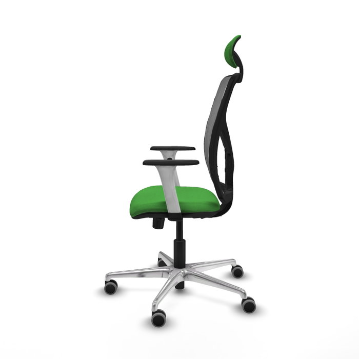 PIQUERAS Y CRESPO Silla de oficina Motilla con mecanismo Sincro, Verde y Gris