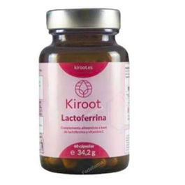 KIROOT Lactoferrina 60 Cápsulas - Apoyo Sistema Inmunitario y Hierro con Vitamina C