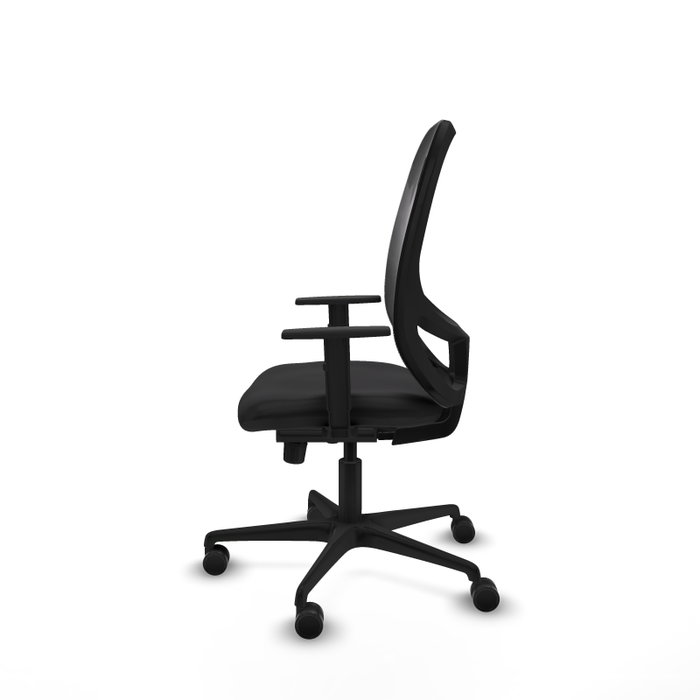 PIQUERAS Y CRESPO Silla de oficina Cilanco con mecanismo Sincro y brazos 1D en negro PIQUERAS Y CRESPO Silla de oficina Cilanco con mecanismo Sincro y brazos 1D en negro