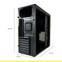 LC-Power 7041B Midi Tower Negro ATX, Micro-ATX, Mini-ITX para Juego
