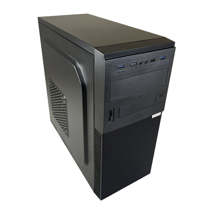 LC-Power 7041B-ON Torre Midi ATX PC Gaming, Negro, 1xUSB-C, Gestión de Cables, 7 Ranuras, Compatible con Tarjeta Gráfica 35 cm