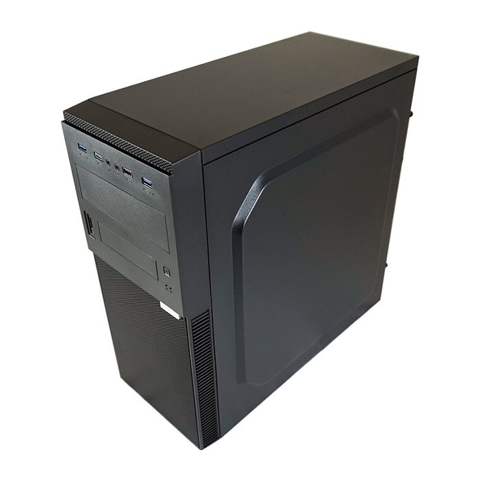 LC-Power 7041B-ON Torre Midi ATX PC Gaming, Negro, 1xUSB-C, Gestión de Cables, 7 Ranuras, Compatible con Tarjeta Gráfica 35 cm