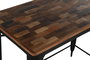 DKD Home Decor Mesa Bar Horeca Marron Negro Metal Madera 66 x 102 x 120 cm