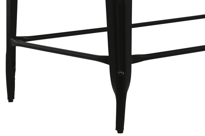 DKD Home Decor Mesa Bar Horeca Marron Negro Metal Madera 66 x 102 x 120 cm