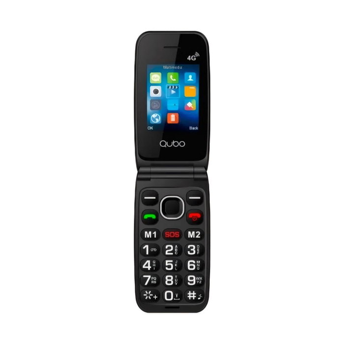 Qubo Neo2 NW BK 4G Teléfono Móvil para Personas Mayores Negro Qubo Neo2 NW BK 4G Teléfono Móvil para Personas Mayores Negro