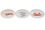 DKD Home Decor Conjunto de Taza y Platillo Aiguablava Multicolor de Porcelana