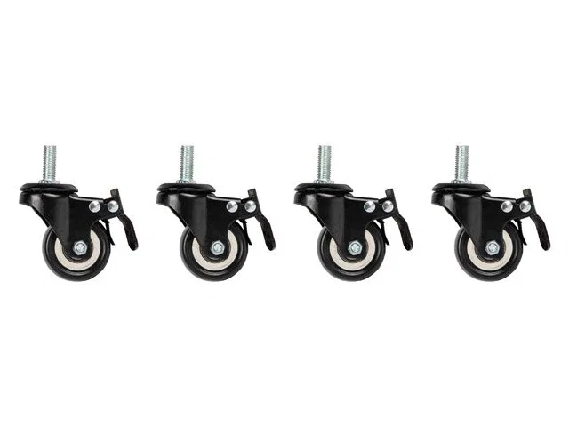 Lanberg Ruedas con Freno M10 para Armario de Pared 19" Juego de 4