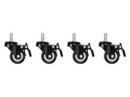 Lanberg Ruedas con Freno M10 para Armario de Pared 19" Juego de 4