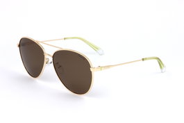 Polaroid PLD-4142-G-S-X-01Q Gafas de sol unisex doradas con cristal marrón