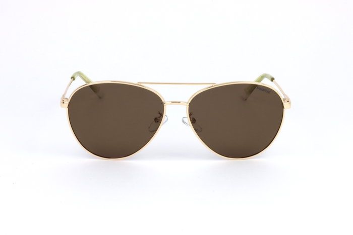 Polaroid PLD-4142-G-S-X-01Q Gafas de sol unisex doradas con cristal marrón Polaroid PLD-4142-G-S-X-01Q Gafas de sol unisex doradas con cristal marrón