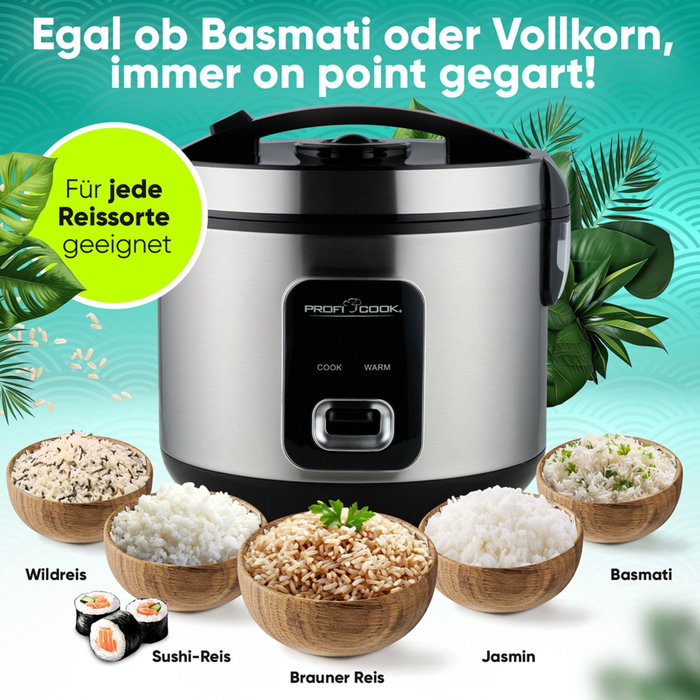 Proficook PC-RK 1285 Rice Cooker Silver / Black